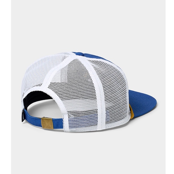 Vans white, blue and yellow unisex Sixty Sixers trucker cap hat NWT - Picture 2 of 7